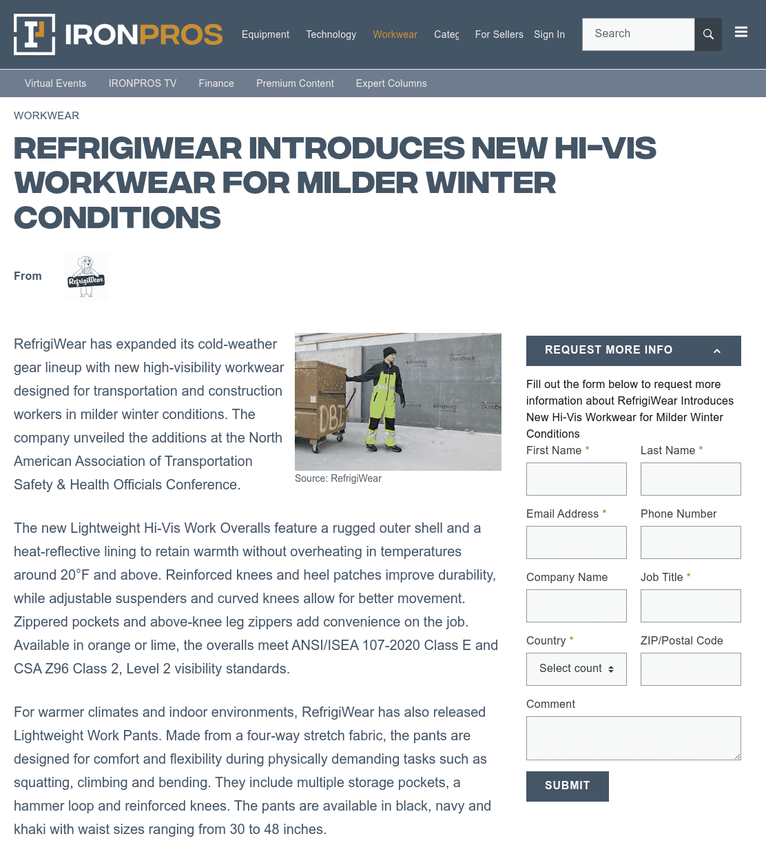 Refrigiwear Case Study