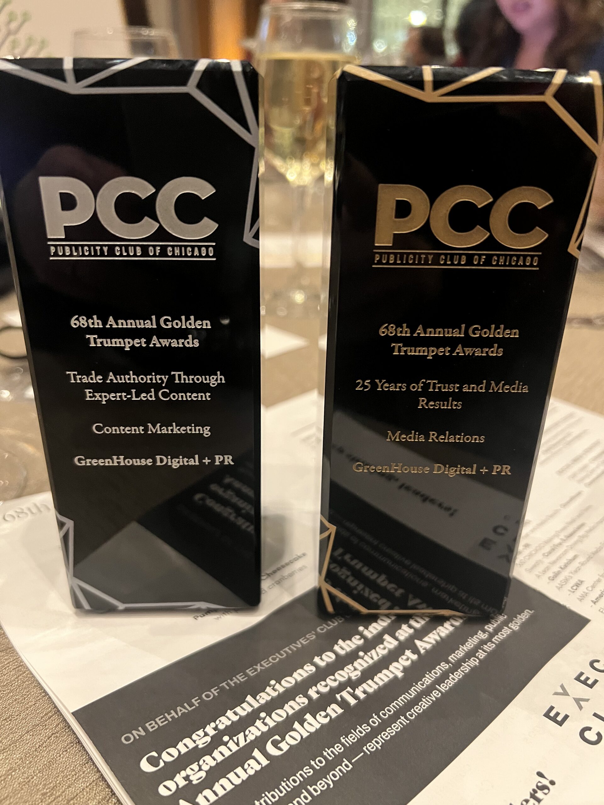 GreenHouse Digital + PR Earns PCC Golden Trumpet Awards for Building Industry PR and Content Marketing